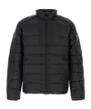 Pyrenex High Neck Padded Down Jacket With Quilted Texture In Black