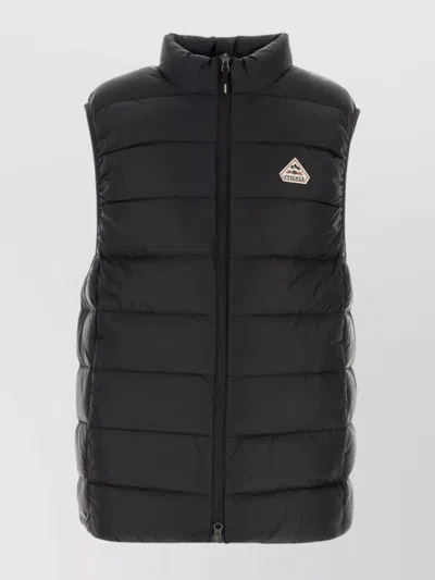 Pyrenex High Collar Padded Sleeveless Down Jacket In Black