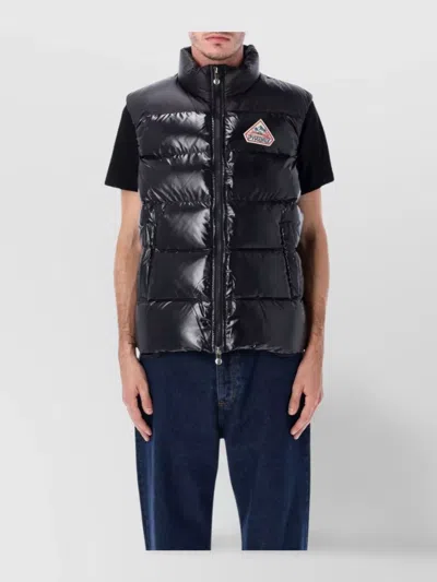 Pyrenex High Collar Sleeveless Puffer Jacket In Black
