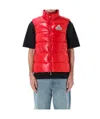 Pyrenex High Collar Sleeveless Vest In Red