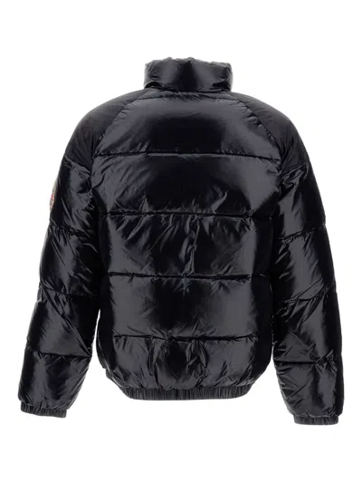 Pyrenex High-shine Quilted Coat In Black