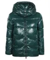 Pyrenex Hooded Full-zip Down Jacket In Green