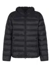Pyrenex Long-sleeved Hooded Down Jacket In Black