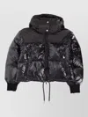 Pyrenex Hooded Jacket Featuring Drawstring Hem In Black