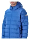 Pyrenex Hooded Padded Jacket In Blue
