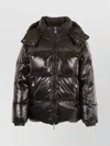 Pyrenex Hooded Padded Jacket Detachable Hood In Brown