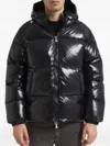Pyrenex Hooded Puffer Jacket In Black