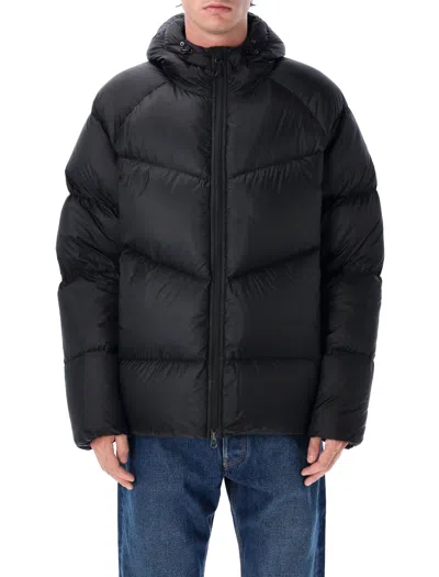 Pyrenex Hooded Puffer Jacket In Nero