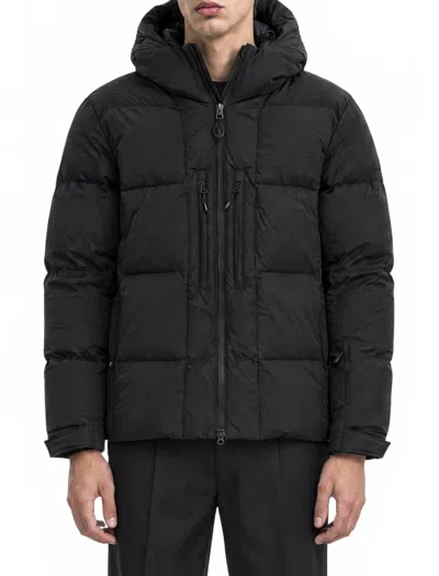 Pyrenex Hooded Puffer Jacket In Nero
