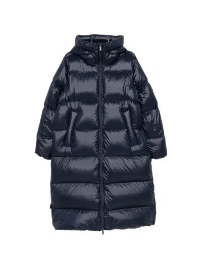 Pyrenex Hooded Quilted Coats In Blue