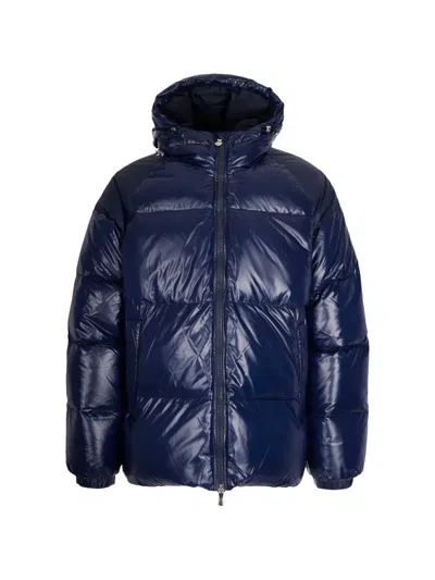 Pyrenex Hooded Quilted Jacket In Blue