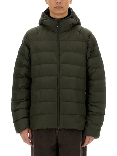 Pyrenex Down Jacket With Logo In Brown