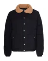 Pyrenex Corduroy Collar Jacket In Black