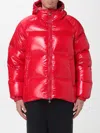 Pyrenex Sten Quilted Hooded Jacket And Cuffs In Red