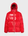 Pyrenex Jacket Unisex Sten Hooded Down In Red
