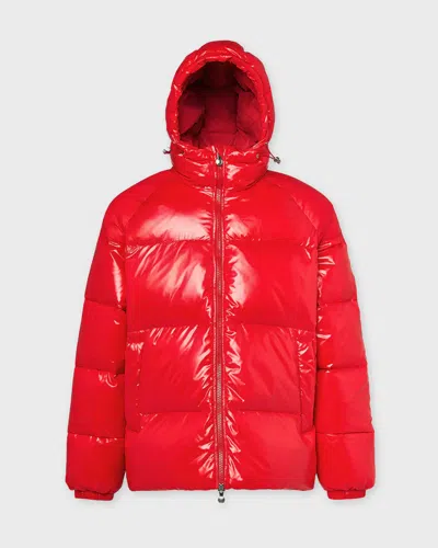 Pyrenex Jacket Unisex Sten Hooded Down In Red