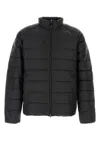Pyrenex High Neck Padded Down Jacket With Quilted Texture In Black