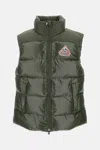 Pyrenex High Collar Sleeveless Puffer Jacket In Gray