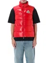 Pyrenex High Collar Sleeveless Vest In Red