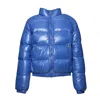 Pyrenex Light Blue Shiny Nylon Vintage Mythic Puffer Jacket In Blue