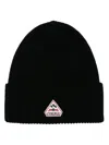 Pyrenex Logo-patch Chunky-knit Beanie In Black