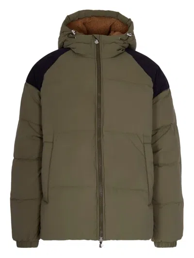Pyrenex Logo Patch Coat In Green