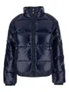 Pyrenex Logo-patch Quilted Jacket In Blue
