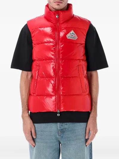PYRENEX LOGO-PATCH SLEEVELESS GILET