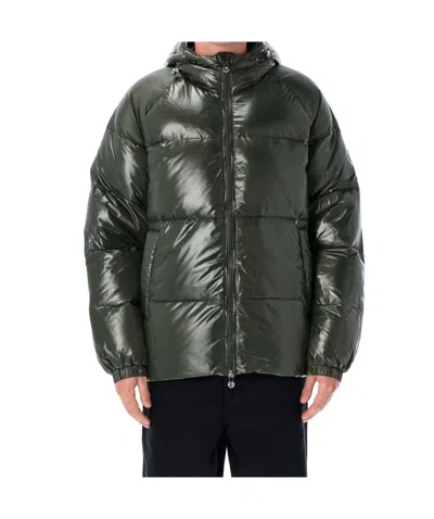 Pyrenex Long-sleeved Cotton Jacket In Green