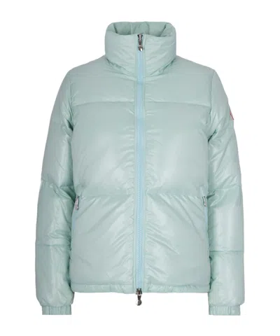 Pyrenex Long-sleeved Down Jacket In Blue