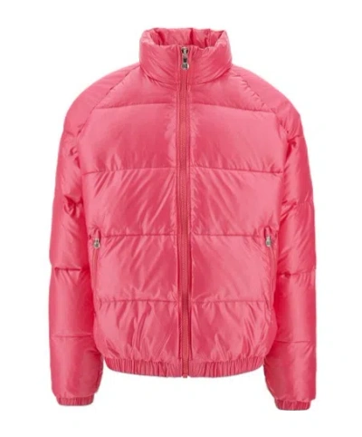 Pyrenex Long-sleeved Down Jacket In Pink