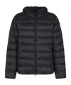 Pyrenex Long-sleeved Hooded Down Jacket In Black