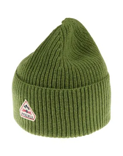 Pyrenex Man Hat Green Size Onesize Viscose, Wool, Recycled Polyamide, Cashmere