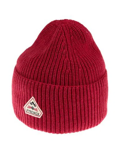 Pyrenex Man Hat Red Size Onesize Viscose, Wool, Recycled Polyamide, Cashmere