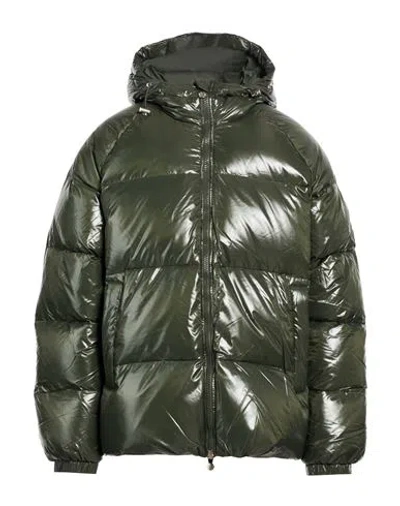 Pyrenex Man Puffer Military Green Size L Polyamide, Recycled Polyamide