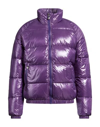 Pyrenex Man Puffer Purple Size M Polyamide
