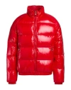 Pyrenex Man Puffer Tomato Red Size L Polyamide In Red