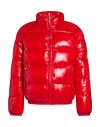 Pyrenex Man Puffer Tomato Red Size L Polyamide In Red