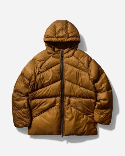 Pyrenex Men S Nitty Gritty Stellar Hooded Technical Down Jacket Bronze In Brown