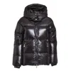 Pyrenex Mini Stylish Bomber Jacket With Removable Hood In Black