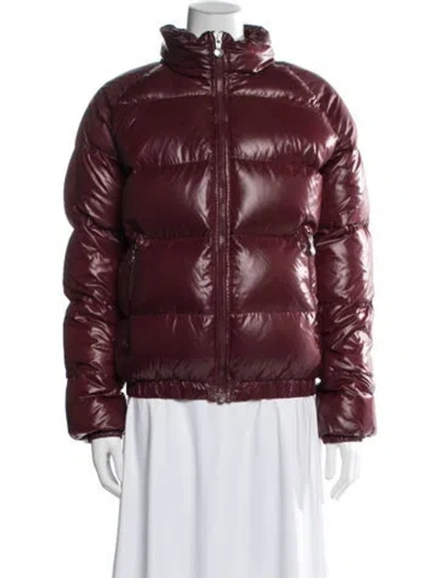 Pre-owned Pyrenex Nylon Down Jacket In Red