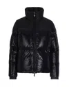 Pyrenex Fitted Puffer Jacket With Shiny Nylon Finish In Black