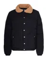 Pyrenex Corduroy Collar Jacket In Black