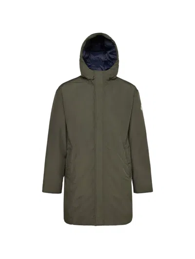 Pyrenex Puigmal Hooded Coat In Green