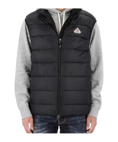 Pyrenex Quilted Down Vest In Black