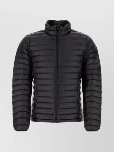 Pyrenex Quilted High Collar Lightweight Jacket In Black