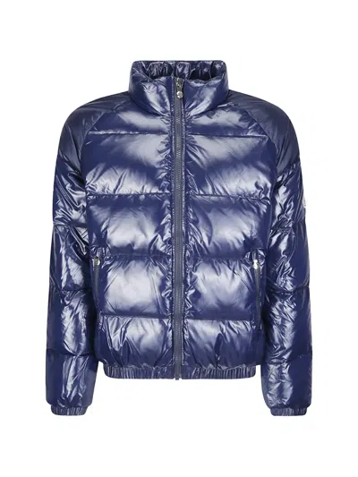 Pyrenex Quilted High-neck Jacket In Blue