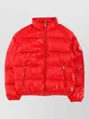 Pyrenex Quilted Jacket With High Collar And Pockets In Red