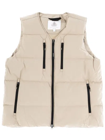 Pyrenex Recycled Polyester Vest In Beige