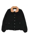 Pyrenex Shearling-collar Padded Jacket In Black
